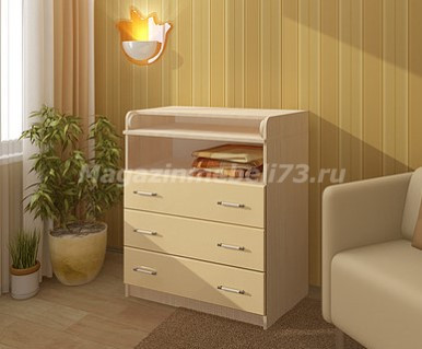 Комод Пеленальный Малыш МДФ (Ш-800 х  В-1020 х Г-470/700 мм)/Разные Цвета